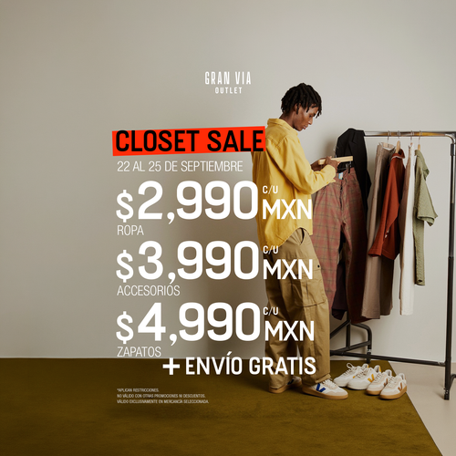 Closet Sale para Mujer