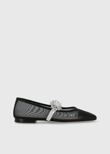Mach & Mach Ballerinas Lotus Flower Jewelled  MYM-S0913