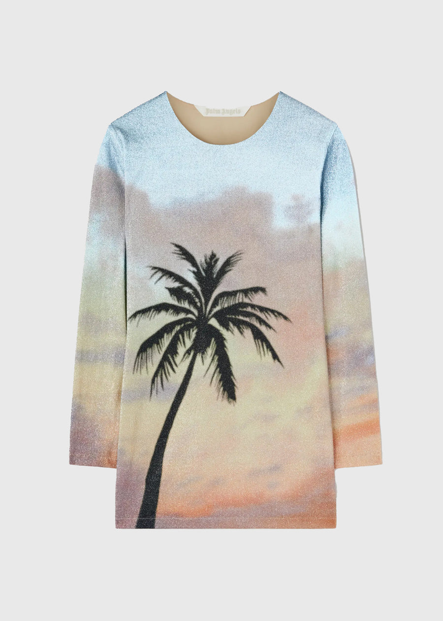 Palm Angels Vestido Sunrise palm PNG-PWDB256S