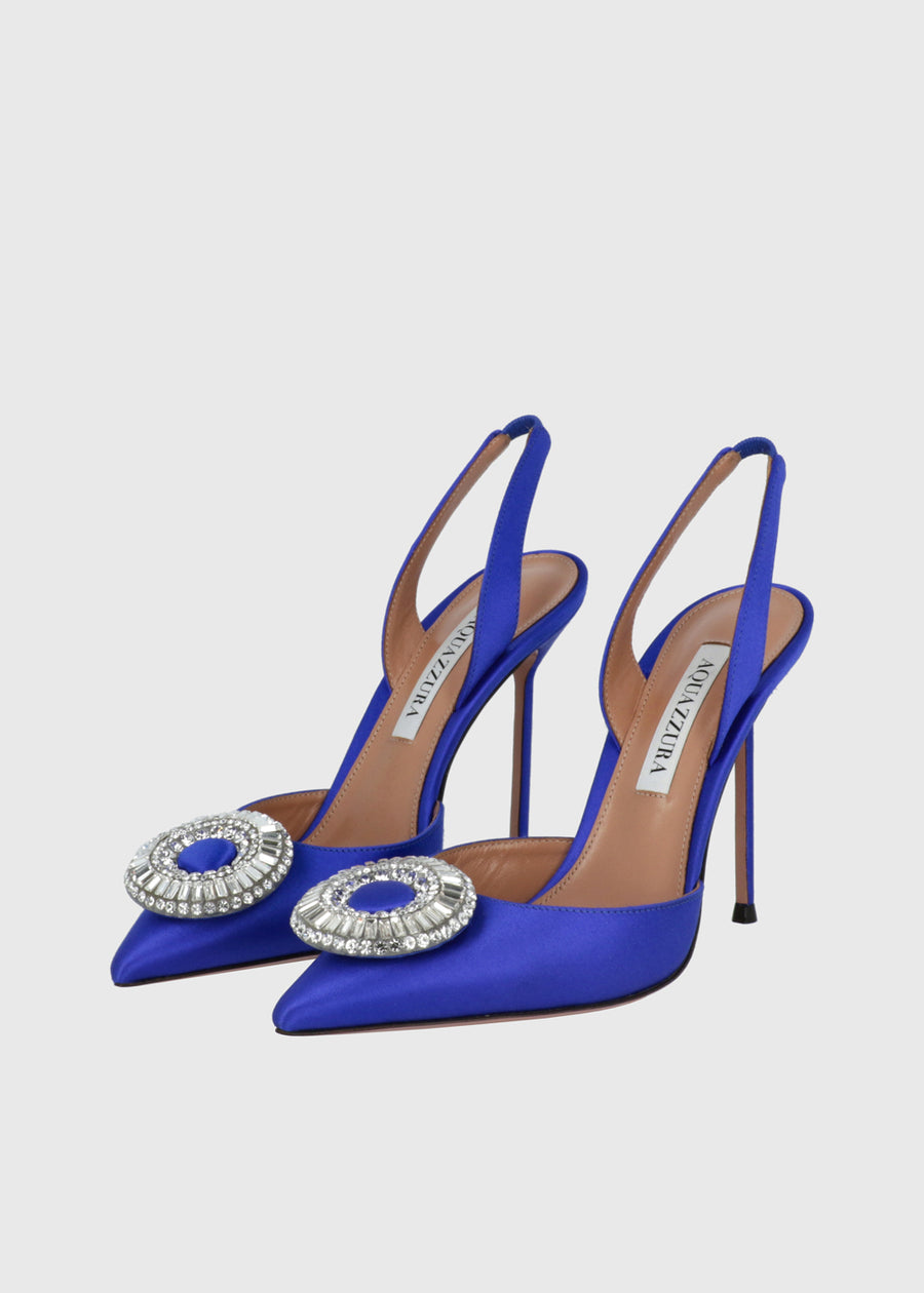 Aquazzura Zapatillas Crystal Hoop Sling 105 QZR-CRYSHOSL